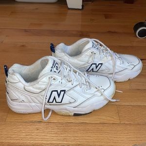 New Balance 608 white tennis shoes